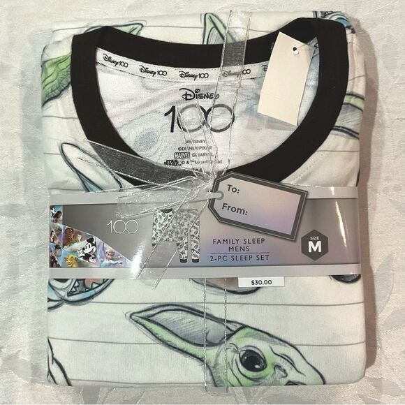 Disney 100 Character Pajamas Family Matching 2 pc Set Men’s Sz Med NWT PJs Knit - Picture 2 of 4